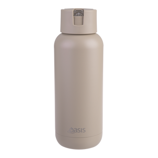 Buy latte Oasis &quot;Moda&quot; Ceramic Lined Stainless Steel Triple Wall Insulated Drink Bottle 1L