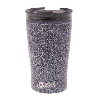 Buy black-crackle Oasis Stainless Steel Double Wall Insulated Travel Cup 350ml