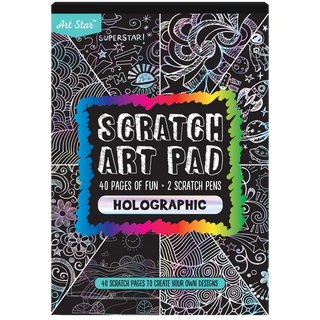 Art Star A5 Scratch Art Pad - Holographic