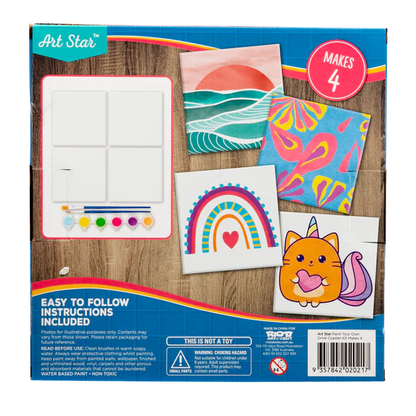 Art Star - Paint Your Own Drink Coster Kit