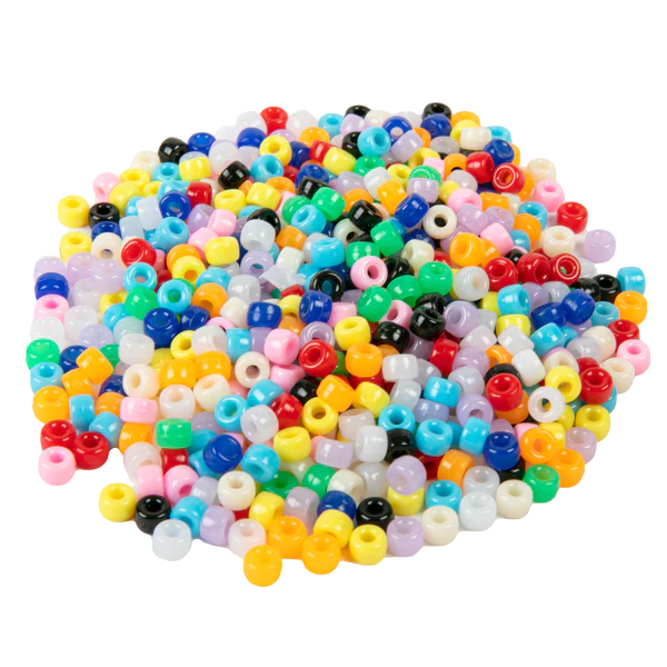 Art Star Assorted Colour Pony Beads 7mm 100g Pack