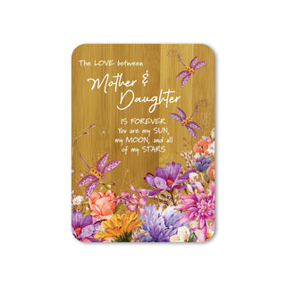 Lisa Pollock Bamboo Affirmation Plaque - Mother & Daughter