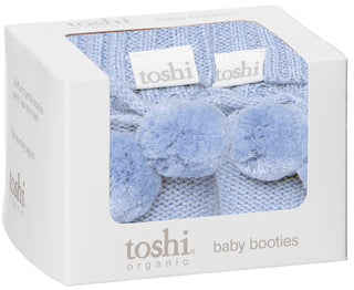 Toshi Organic Baby Booties - Seabreeze