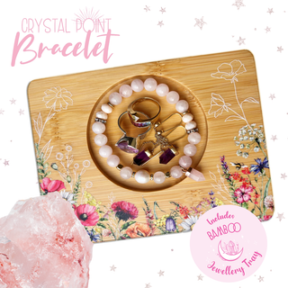 Lisa Pollock Crystal Point Bracelet - Rose Quartz