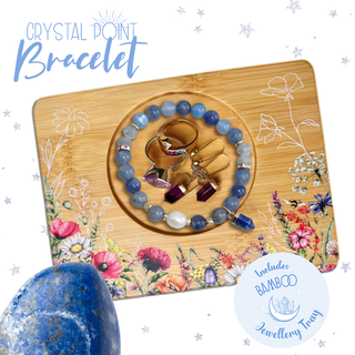 Lisa Pollock Crystal Point Bracelet - Blue Adventurine