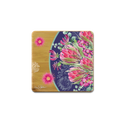 Lisa Pollock Bamboo Coaster Set - Blush Beauty