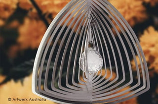 Artwerx Metal Spinners - Crystal Curved Triangle