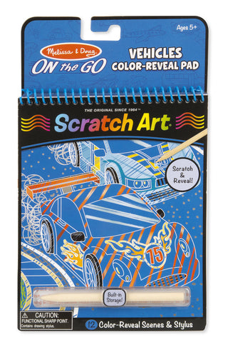 Melissa and Doug - On the Go Scratch Art - Vehicles