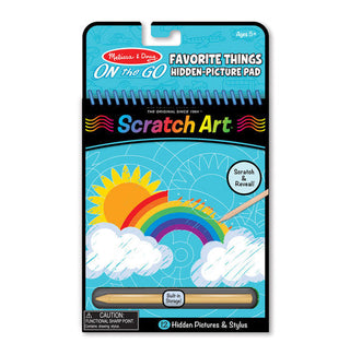 Melissa and Doug - On the Go Scratch Art - Favourite Hidden Things