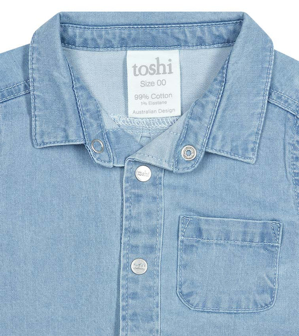 Toshi Baby Shirt Demin L/S Brumby