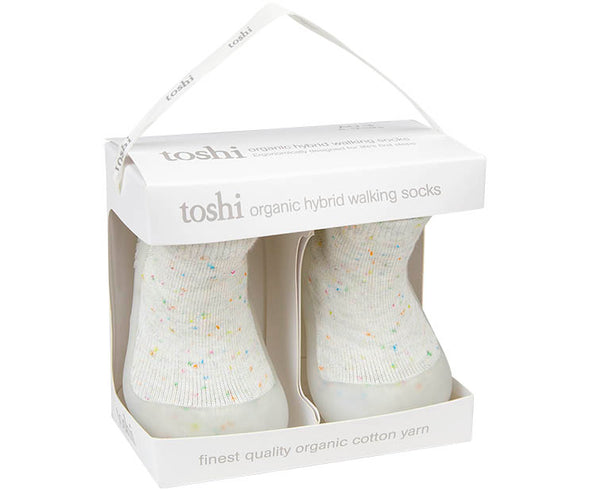 Toshi Organic Hybrid Walking Socks - Snowflake