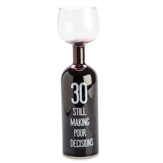 The Wine Bottle Glass - 30th