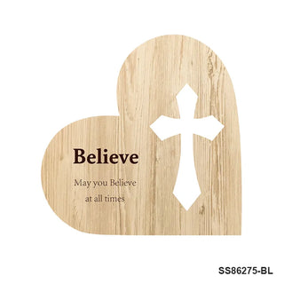Blessed Heart Plaque - Believe