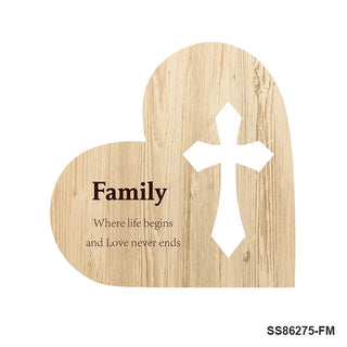 Blessed Heart Plaque - Family
