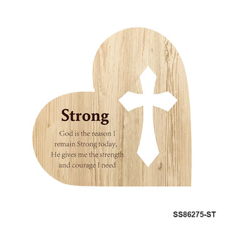 Blessed Heart Plaque - Strong