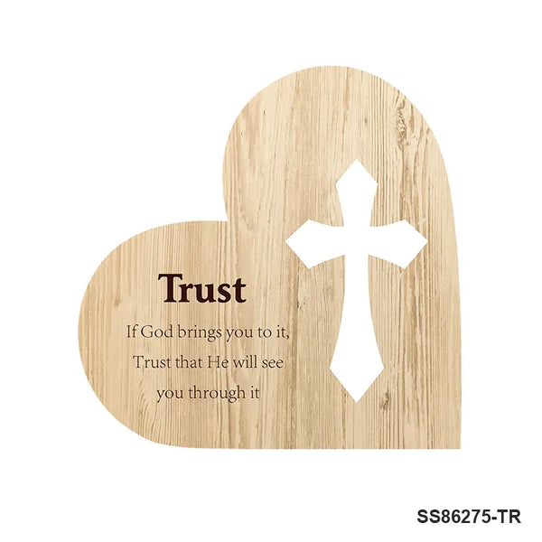 Blessed Heart Plaque - Trust