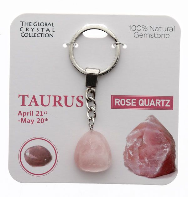 TSK Gemstone Jewellery Taurus Key Ring Cambrelle's