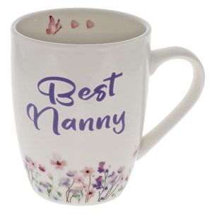 Best Nanny Spring Floral Mug