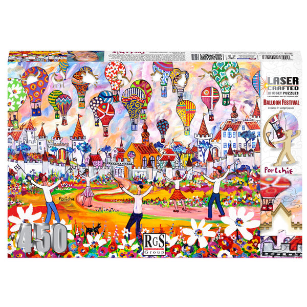 Balloon Festival 450 Piece Wooden Widget Puzzle