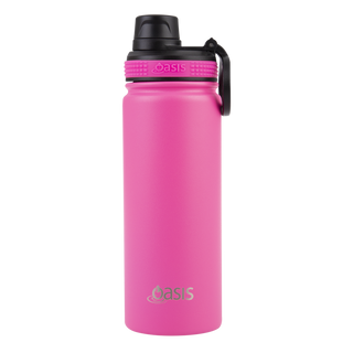 Buy neon-pink Oasis Challenger Double Walled Insulated Double Walled Screw Cap 550ml bottle