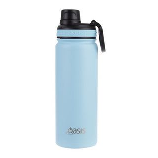 Buy island-blue Oasis Challenger Double Walled Insulated Double Walled Screw Cap 550ml bottle