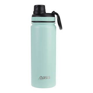 Buy mint Oasis Challenger Double Walled Insulated Double Walled Screw Cap 550ml bottle