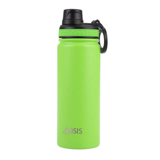 Buy neon-green Oasis Challenger Double Walled Insulated Double Walled Screw Cap 550ml bottle