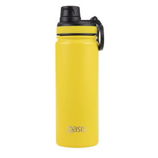 Buy neon-yellow Oasis Challenger Double Walled Insulated Double Walled Screw Cap 550ml bottle