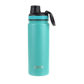 Buy turquoise Oasis Challenger Double Walled Insulated Double Walled Screw Cap 550ml bottle
