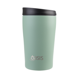Buy sage-green Oasis Stainless Steel Double Wall Insulated Travel Cup 380ml