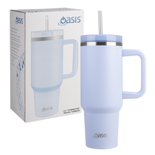 Buy periwinkle Oasis Stainless Steel Double Wall Insulated Commuter Travel tumbler 1.2L