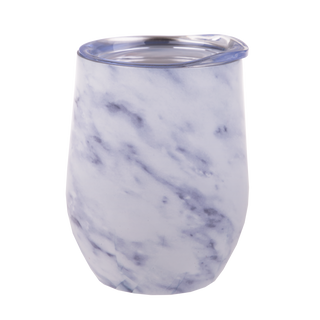 Double wall wine tumbler - White Marble