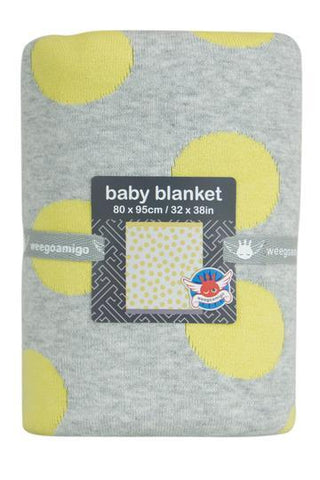 Journee Cotton Knit Blanket - Morgan Yellow