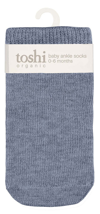 Toshi Organic Socks Ankle Dreamtime - River