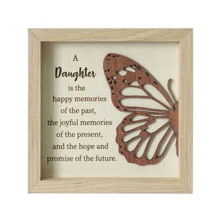 Butterfly Plaque - Daughter