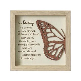 Butterfly Plaque - Family