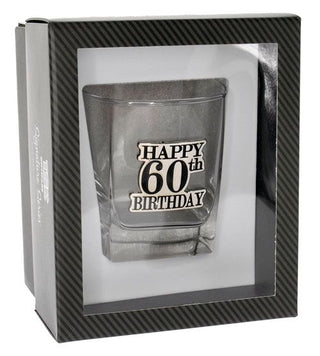 60th Badged Scotch Glass