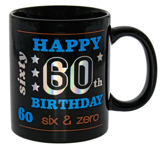 60th Black Holo Mug