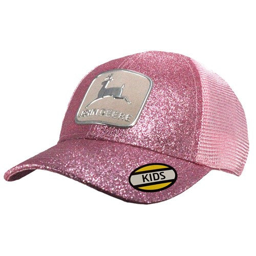 John Deere Toddler - Vintage logo glitter mesh trucker cap mesh