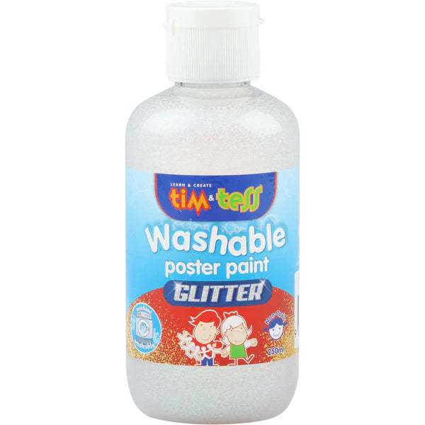 Tim & Tess Washable Glitter Poster Paint 250ml - Fairy Crystal