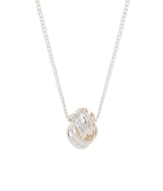 Buy silver Equilibrium Love Knot Necklace