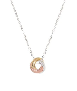 Buy gold-silver-rose-gold Equilibrium Love Knot Necklace