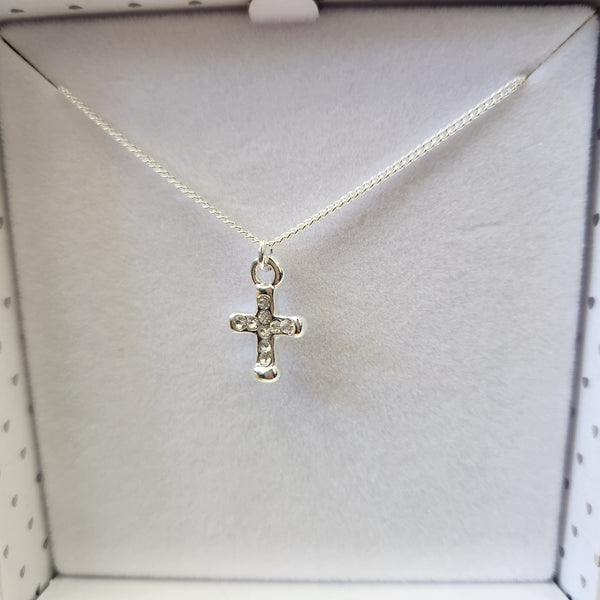 Equilibrium Cross Necklace