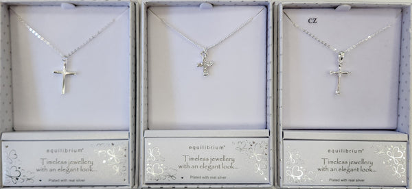 Equilibrium Cross Necklace