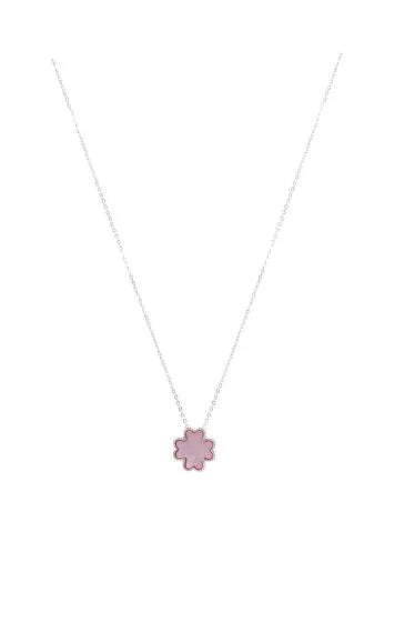 Equilibrium Mother of Pearl Clover Necklace