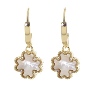 Buy pearl Equilibrium Mother of Pearl Clover Earrings