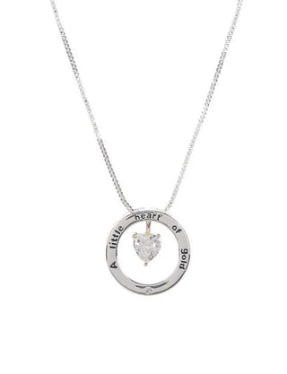 Buy a-little-heart-of-gold Equilibrium Message Ring Necklace