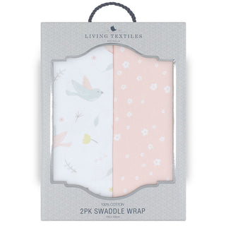 Living Textiles 2 Pack Jersey Wrap - Ave & Blush Floral