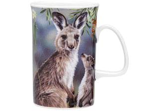 Fauna of Aus Kangaroo and Joey Can Mug