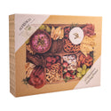 Alfresco Lane Acacia Wood 6 Comp. Rectangular Grazing Platter with Lid
